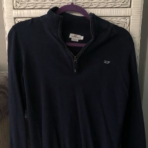 navy blue Vineyard Vines womens 1/4 zip